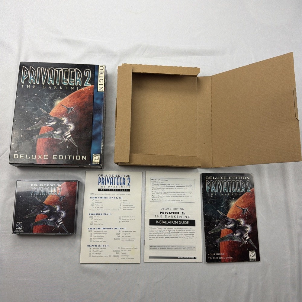 Privateer 2: The Darkening 1996 Big Box Vintage PC CD-ROM (RARE) READ